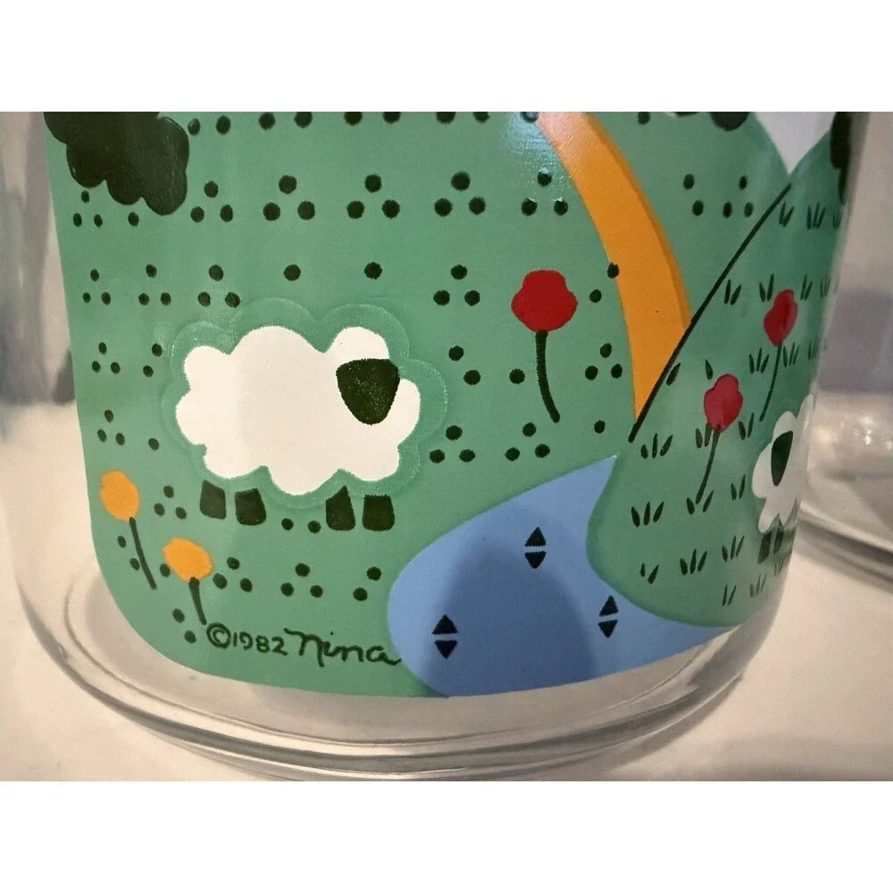VTG Cottagecore 1982 Nina Farm Country Canisters Set Of 3. Adorable!